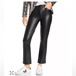 MOTHER The Insider Crop in Captured (vegan leather) size 29